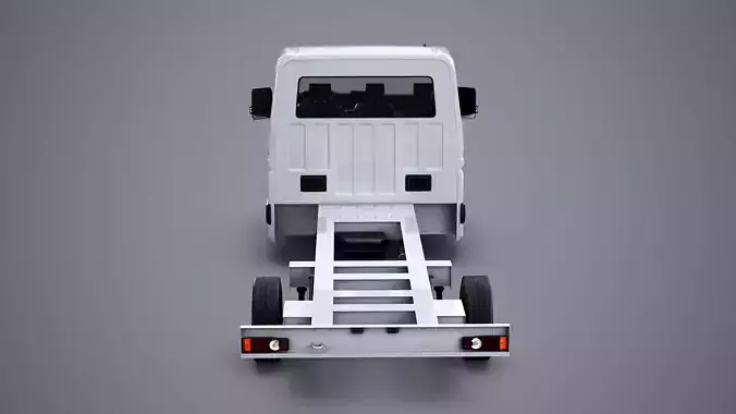 Renault Master 2025 Chassis Cab - Realistic PBR Textured  Low-poly 3D model 4