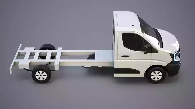 Renault Master 2025 Chassis Cab - Realistic PBR Textured  Low-poly 3D model 6