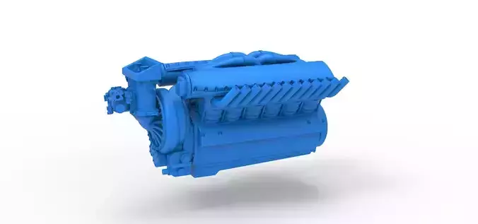 Jet engine 8 Scale 1 to 25 3D model 3D printable | CGTrader