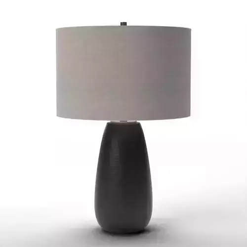 Twilight Satin Black Table Lamp