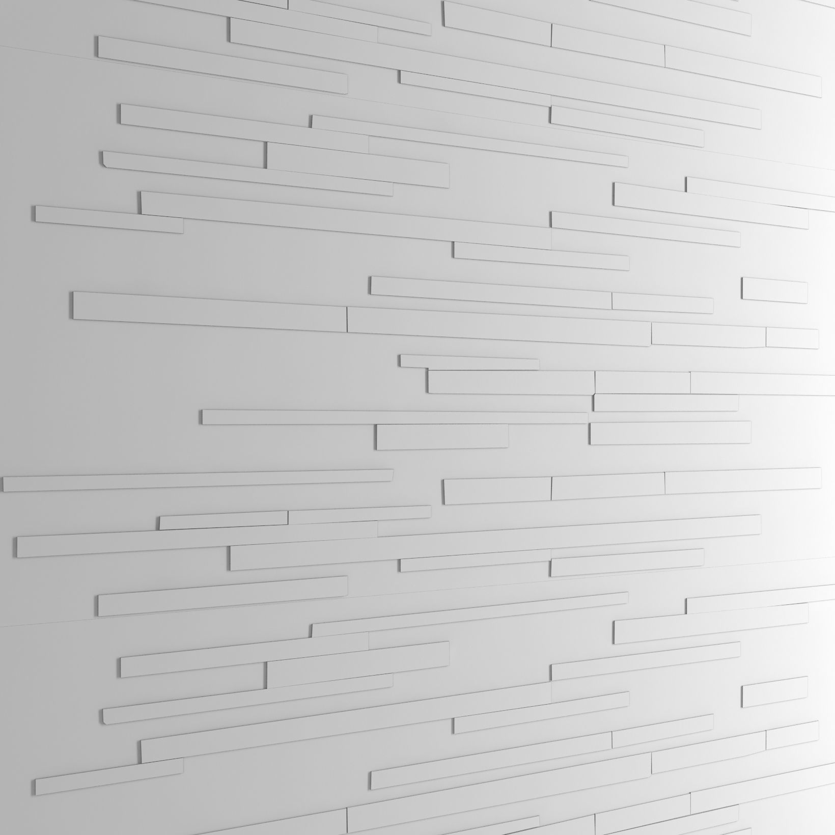 Mosaic wood panel planks 2 3D model_5