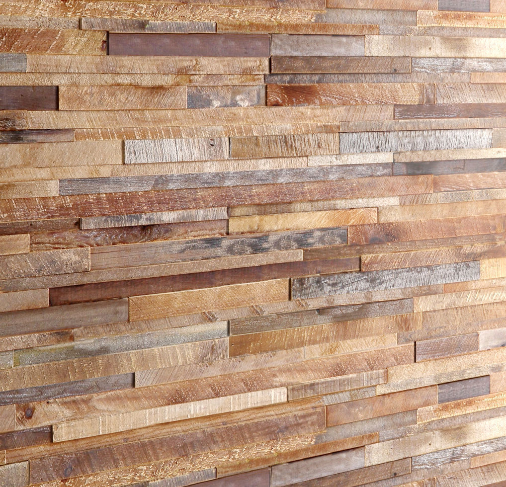 Mosaic wood panel planks 2 3D model_1