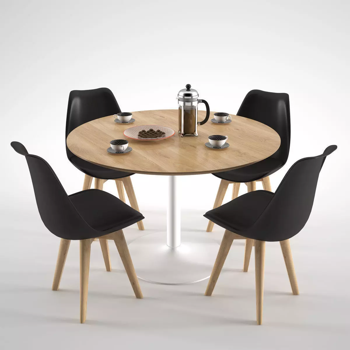 Habitat Lance Dining Table 3D model_0