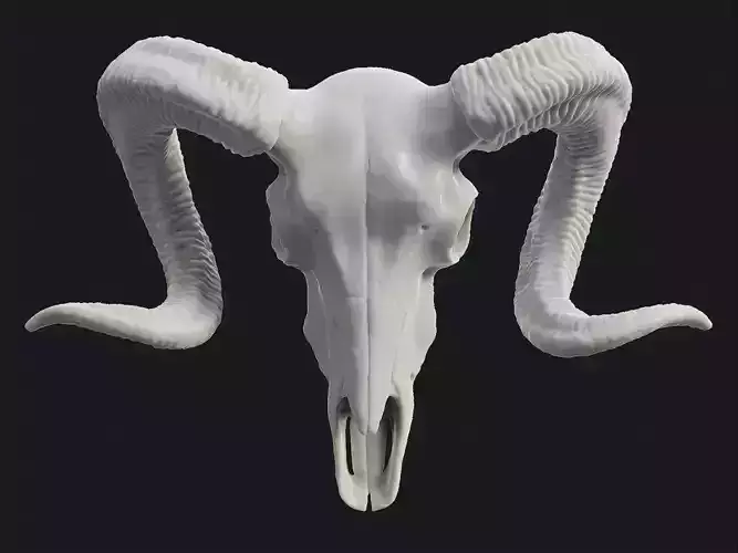 Ram Skull Pendant 3D print model