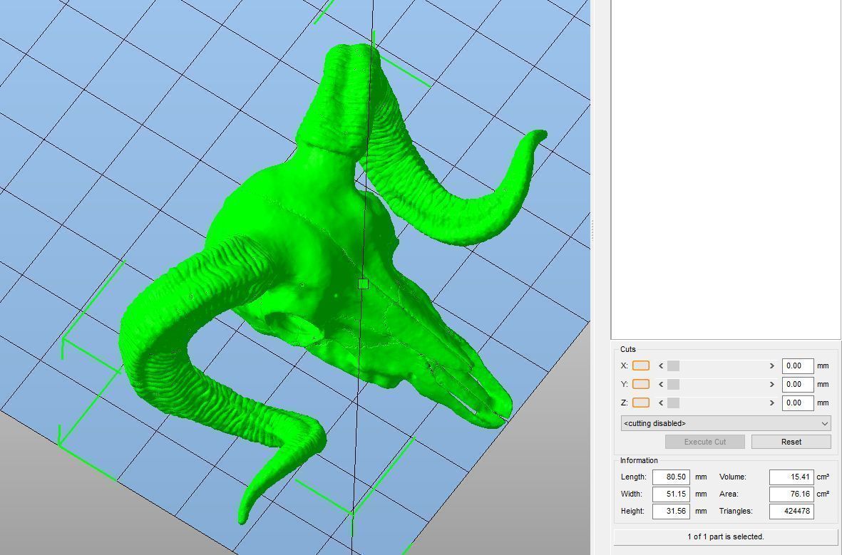 Ram Skull Pendant 3D print model_13