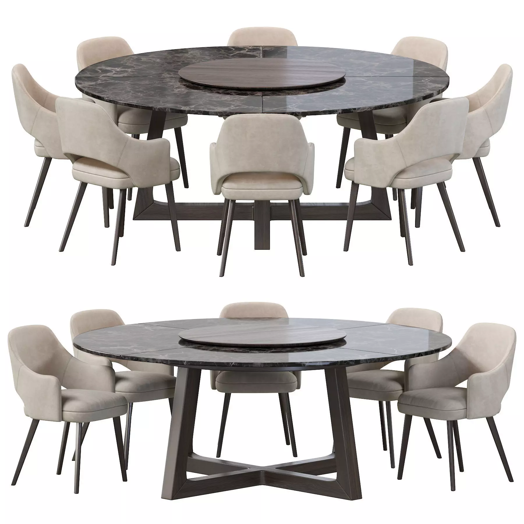 COSTANZA CHAIR and CONCORDE TABLE 3D model