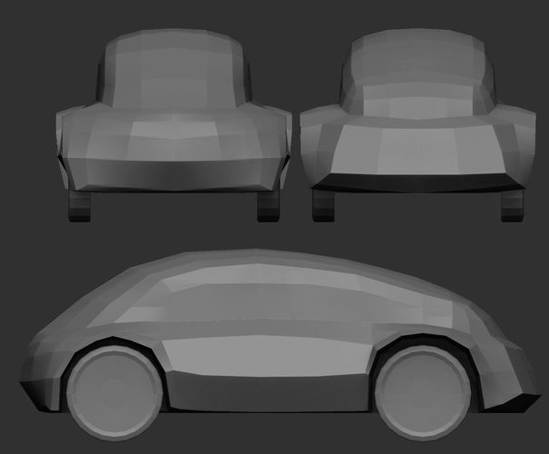 AAA 3D Printable Car 3 3D print model 7