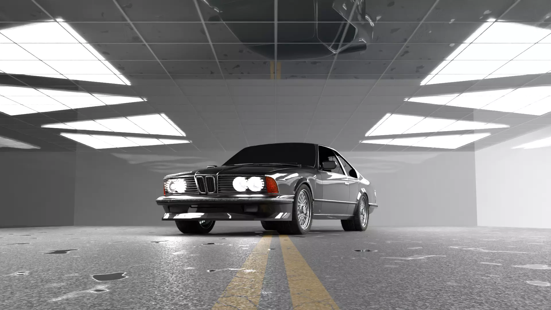 Classic 1980s Luxury Coupe High Detail 3D Car Model Low-poly 3D model