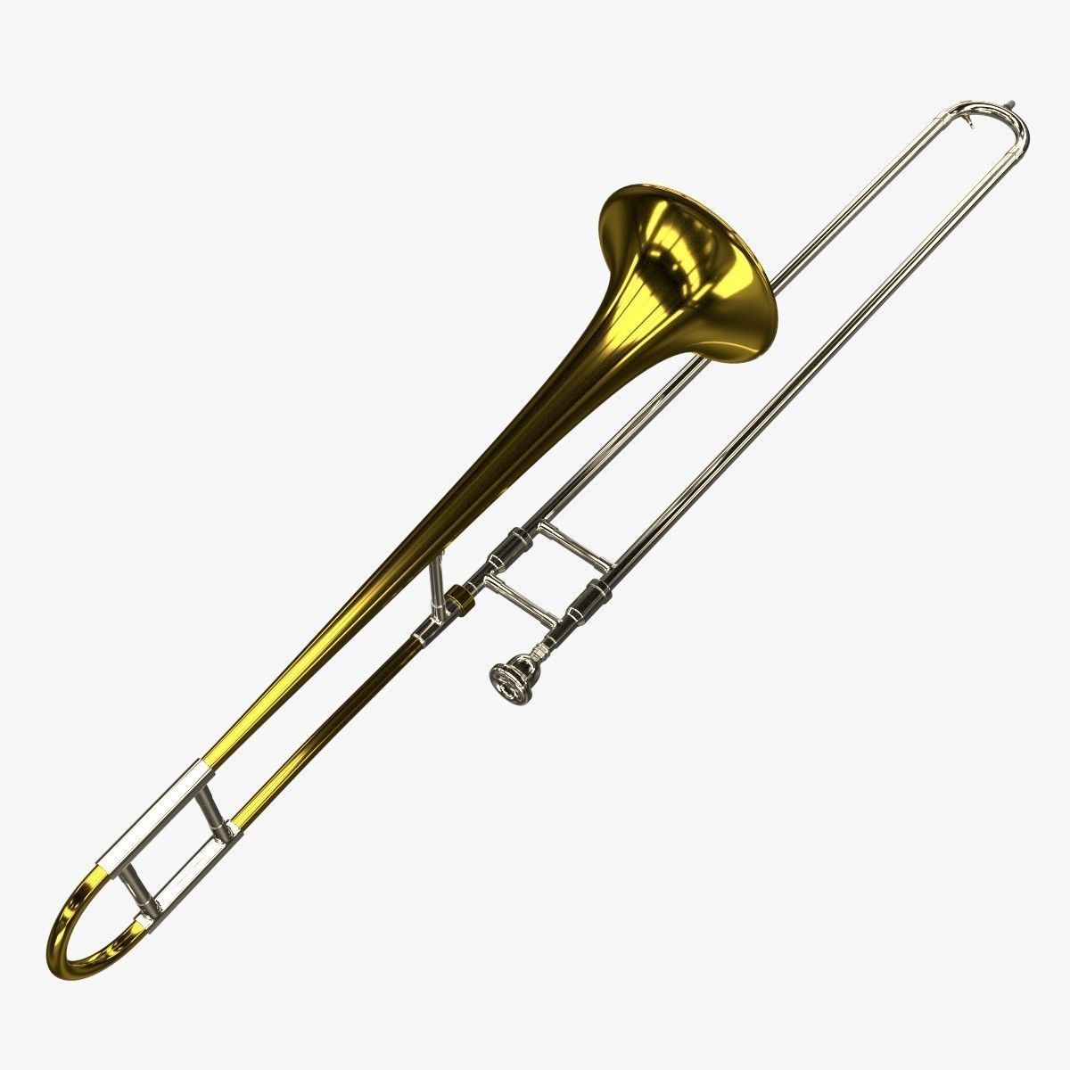 Trombone 3D model_2