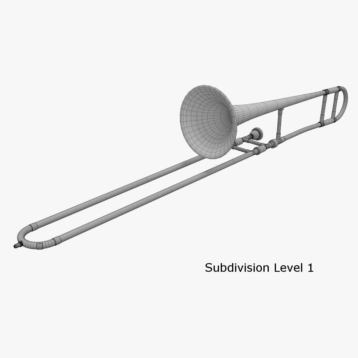 Trombone 3D model_10