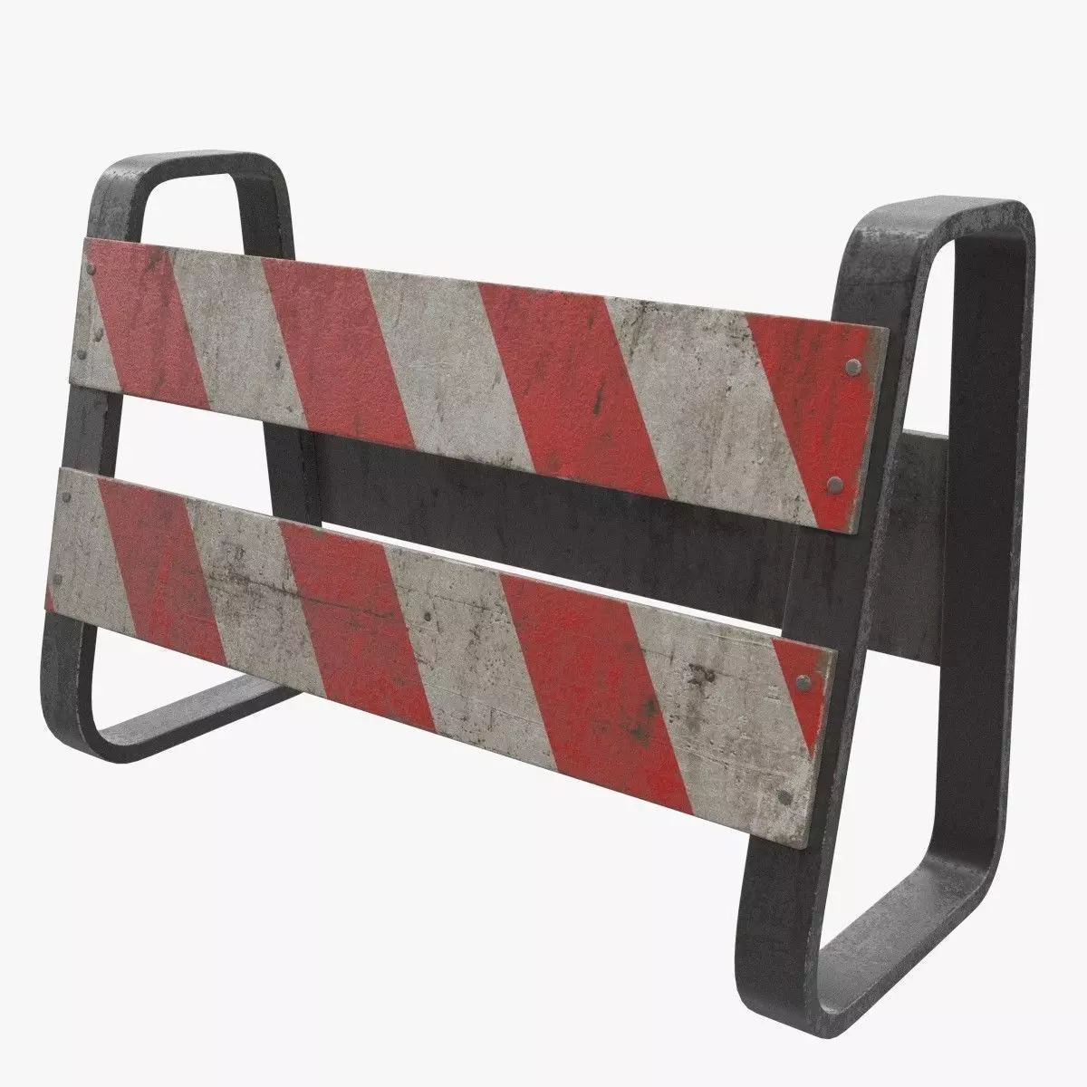 Traffic Barricade 3D model_0