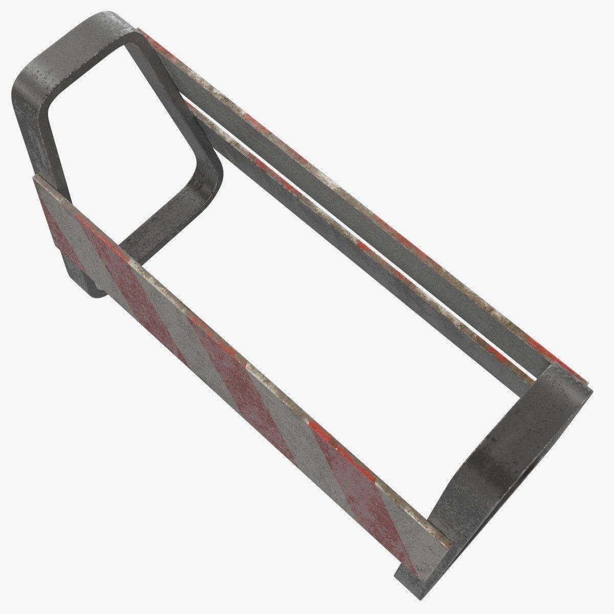 Traffic Barricade 3D model_2