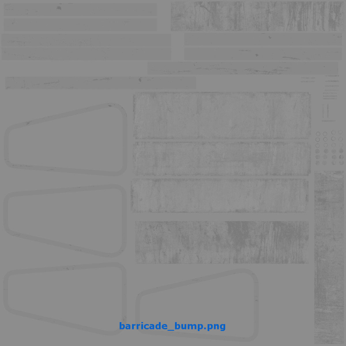 Traffic Barricade 3D model_12