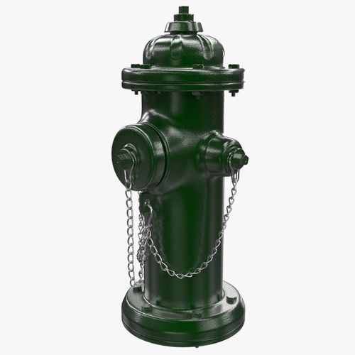 Hydrant fire 3D model