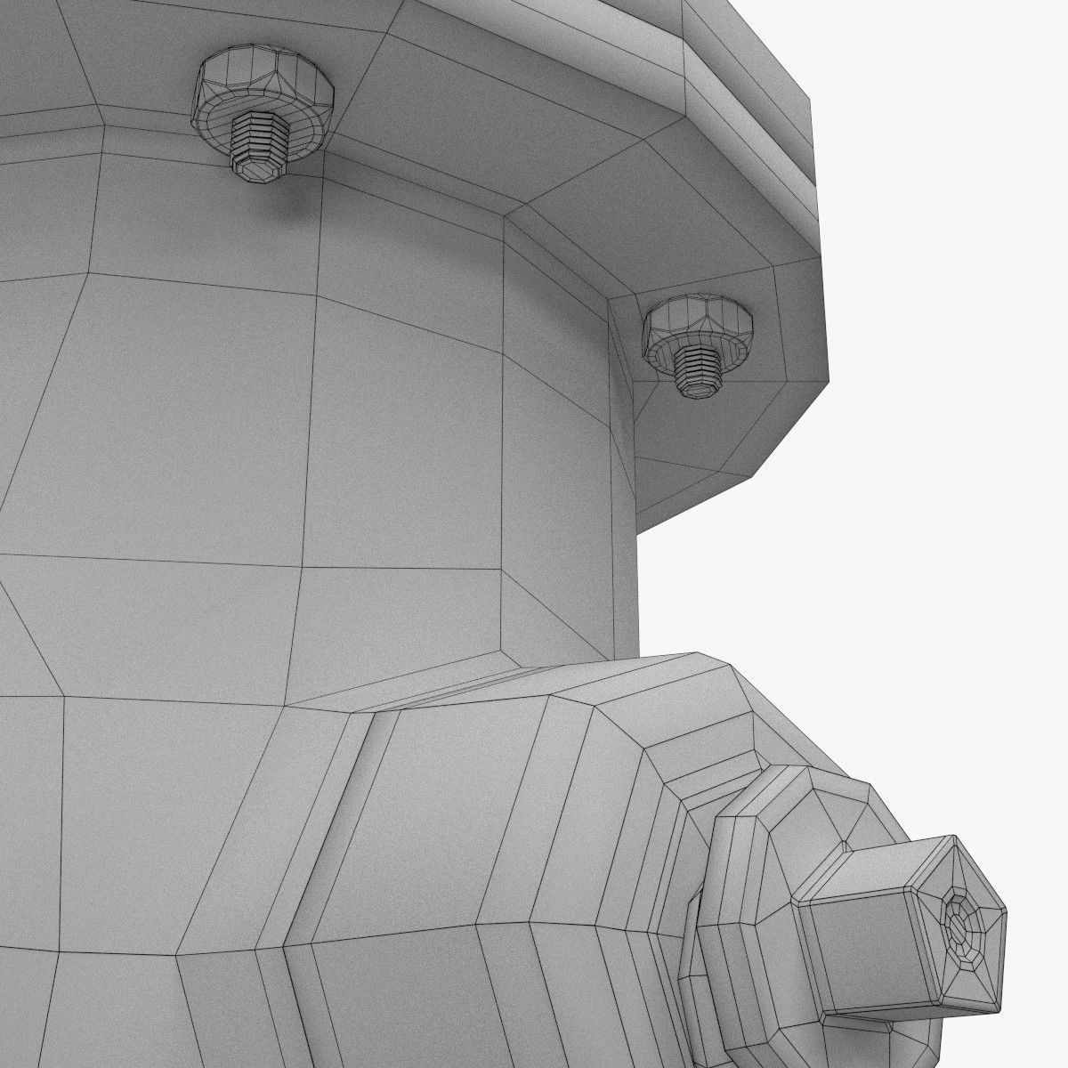 Hydrant fire 3D model_14