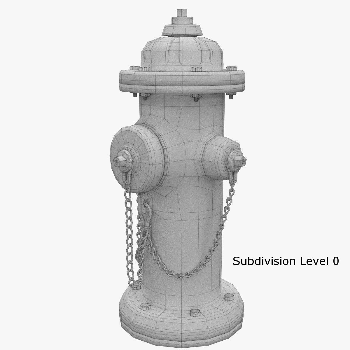 Hydrant fire 3D model_9