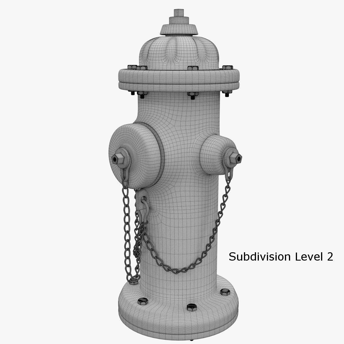 Hydrant fire 3D model_11