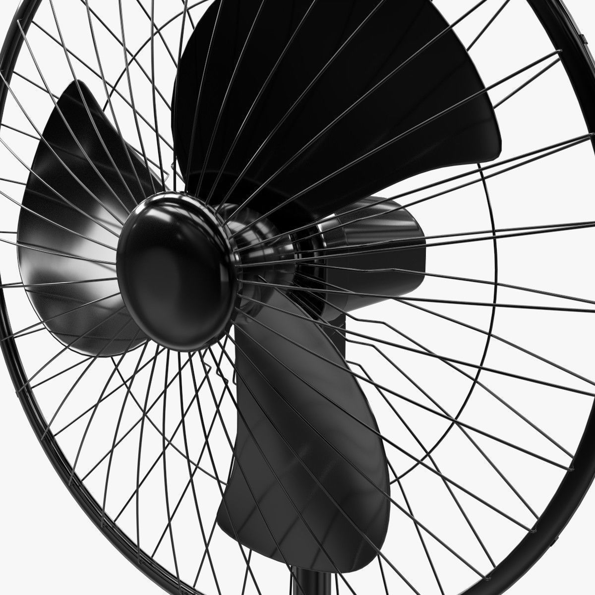 Standing Fan 3D model_7