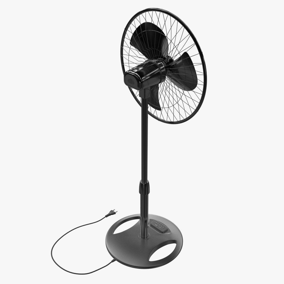 Standing Fan 3D model_2