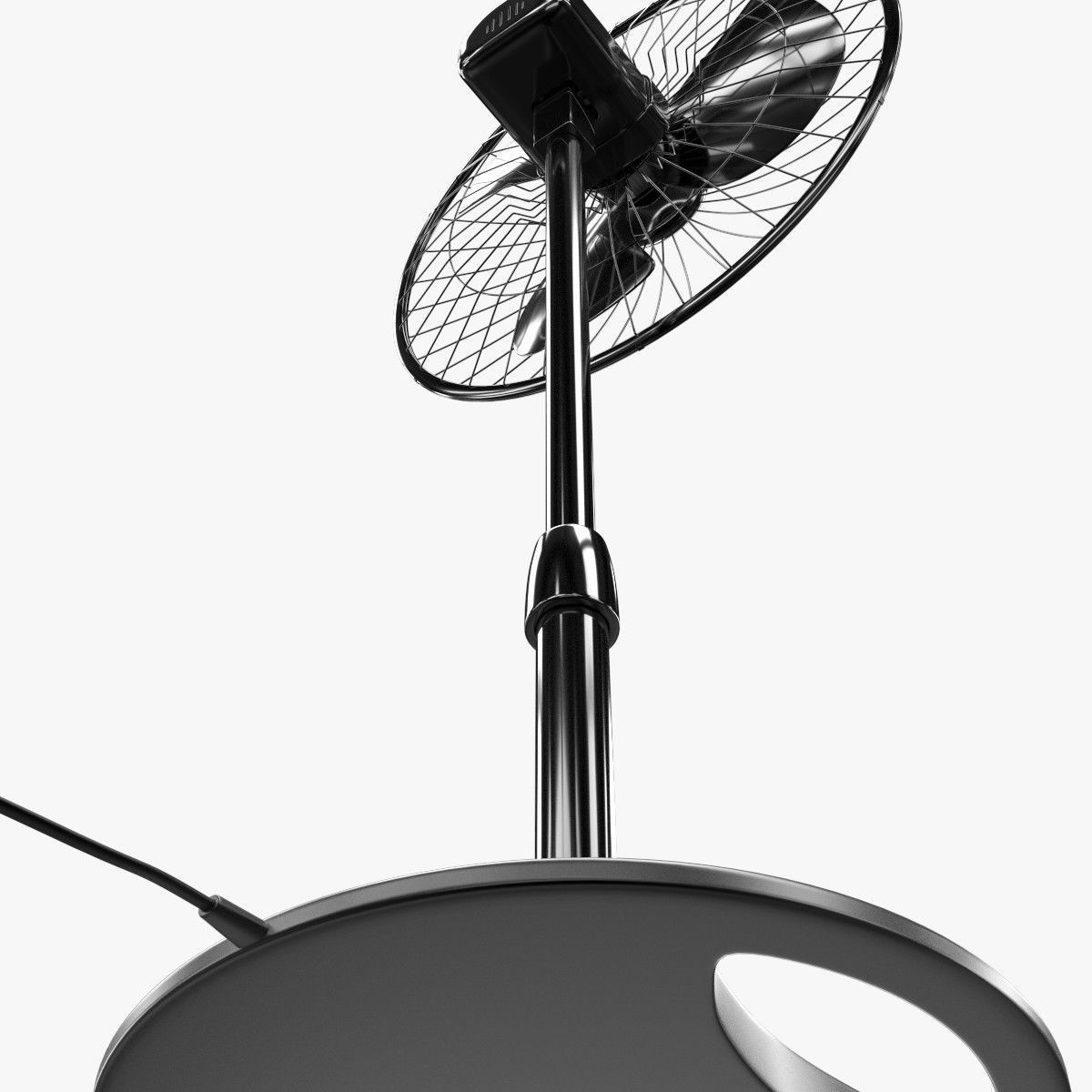 Standing Fan 3D model_10