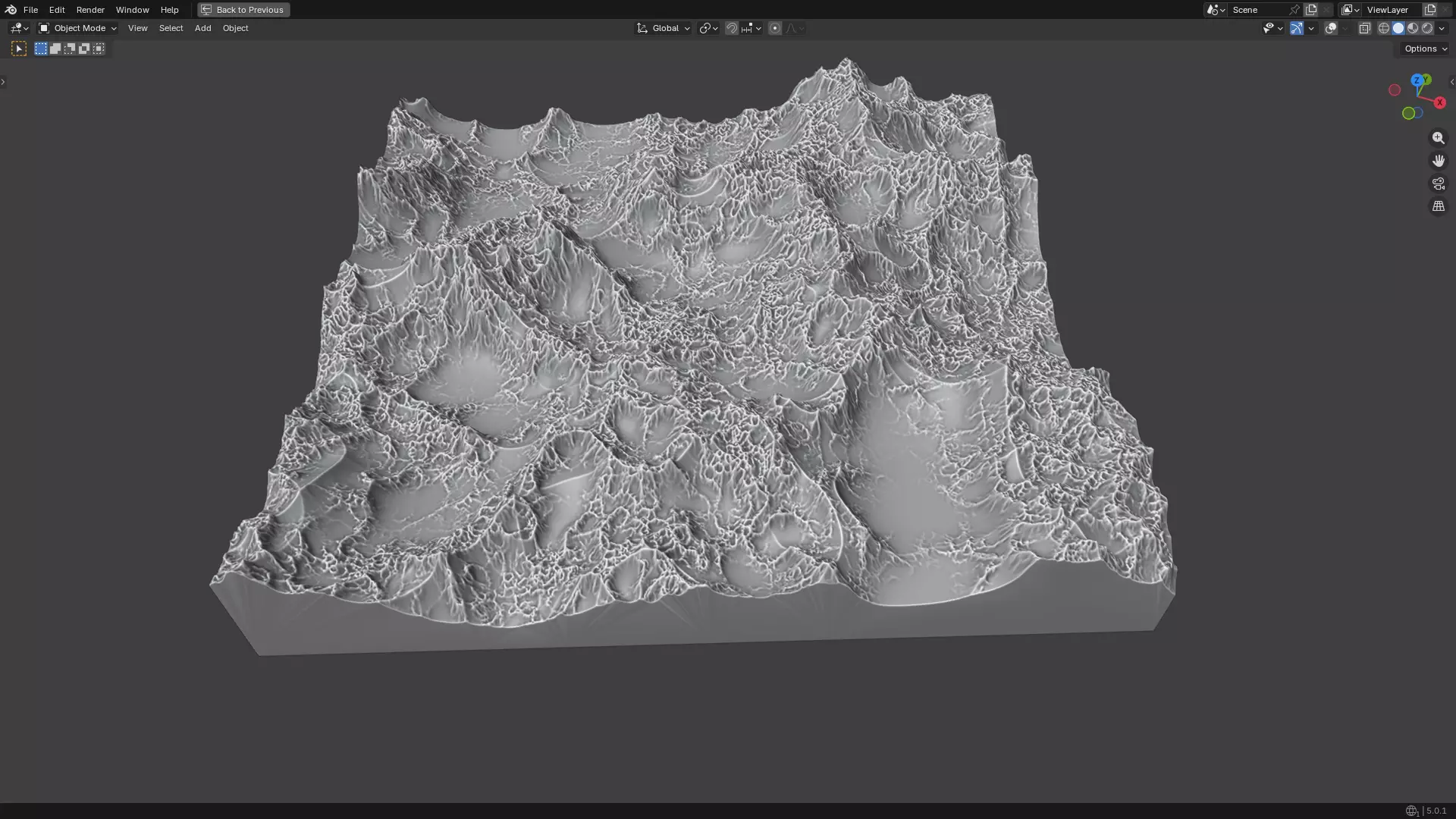 Mountain 2 3D print model