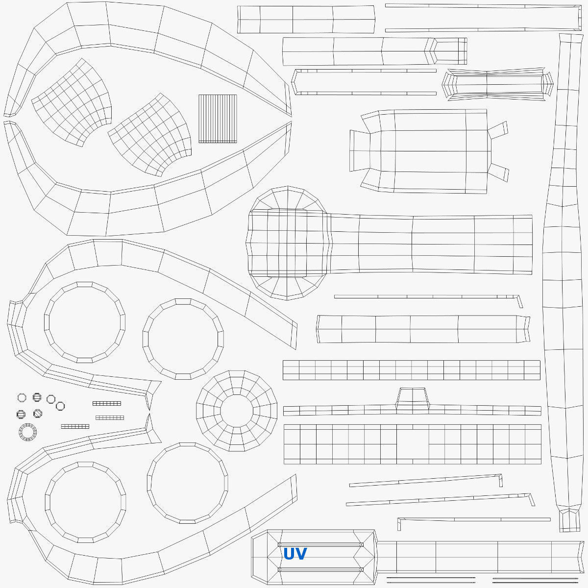 Bluetooth Headset 3D model_11