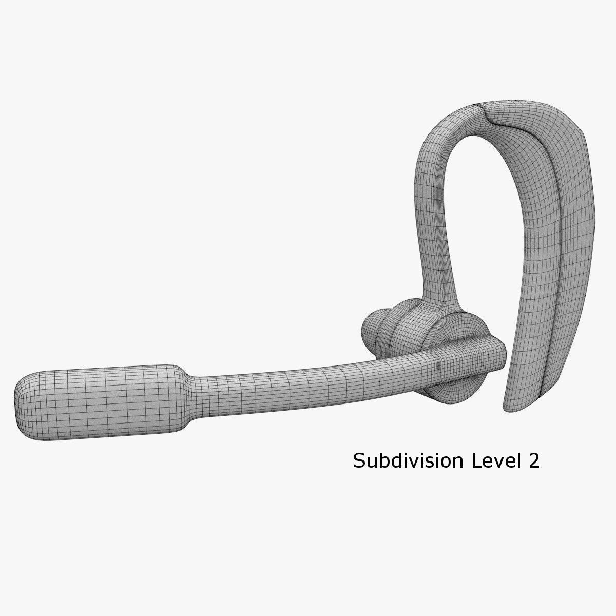 Bluetooth Headset 3D model_8