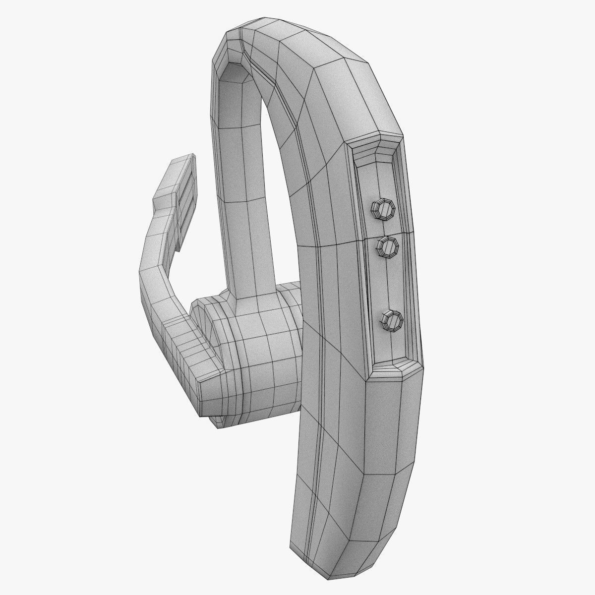 Bluetooth Headset 3D model_10