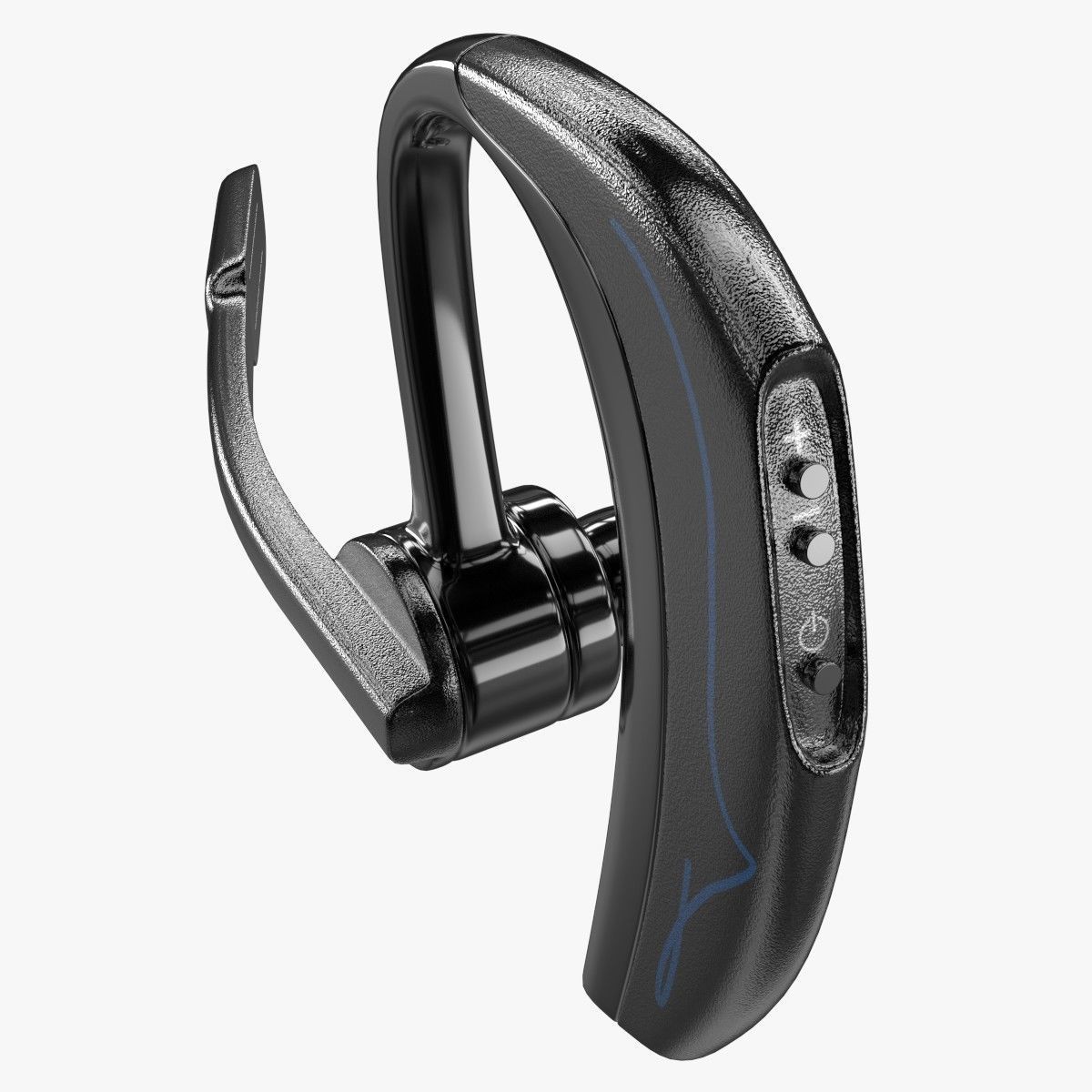 Bluetooth Headset 3D model_5