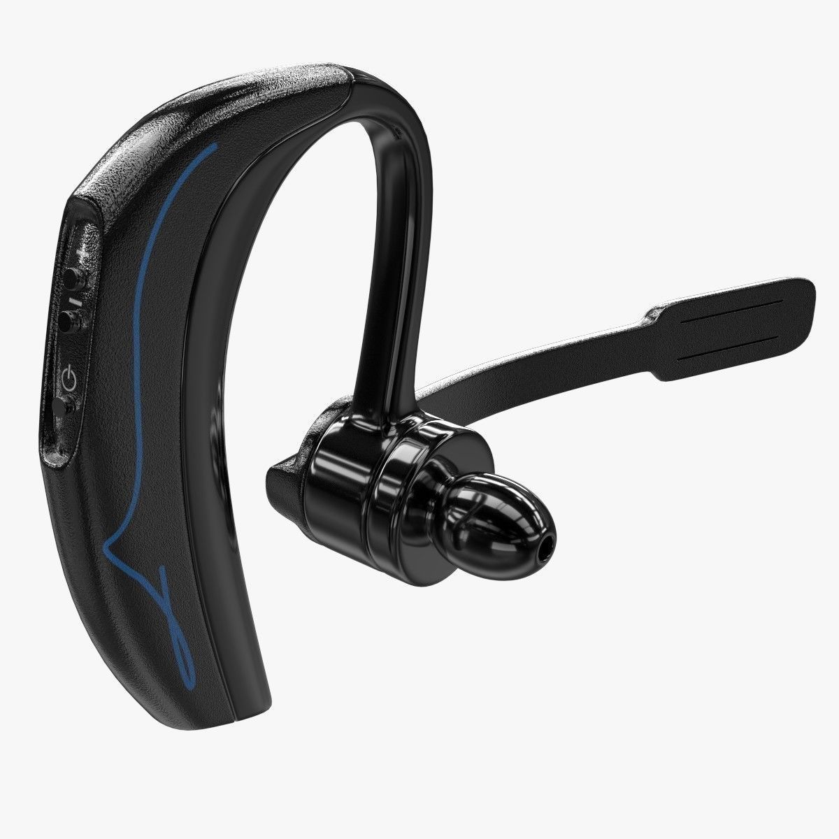 Bluetooth Headset 3D model_2