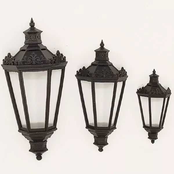 Classic Wall Lantern Vintage European Style 3D model 24P 3D print model
