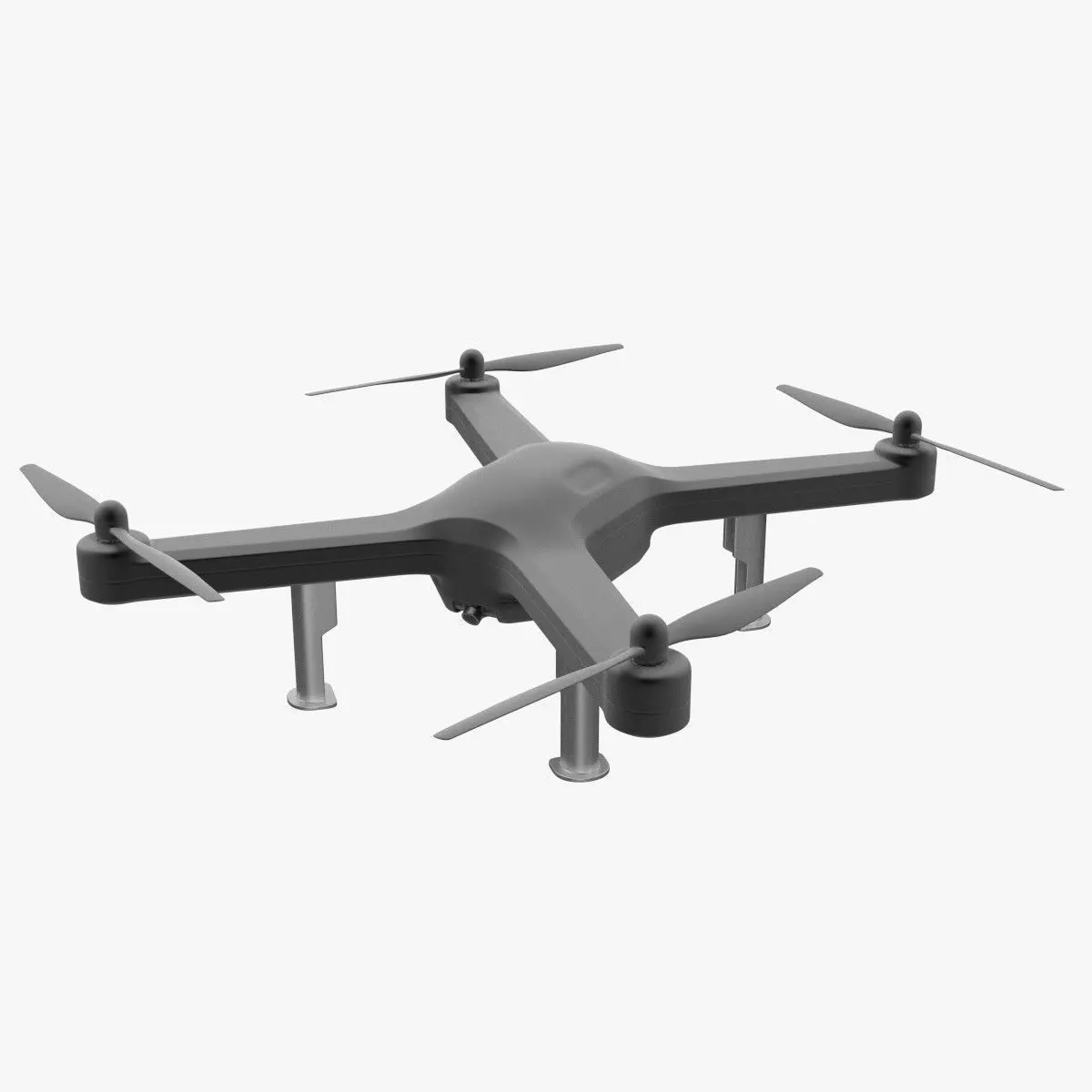 Drone 1 with propellers 3D model_0