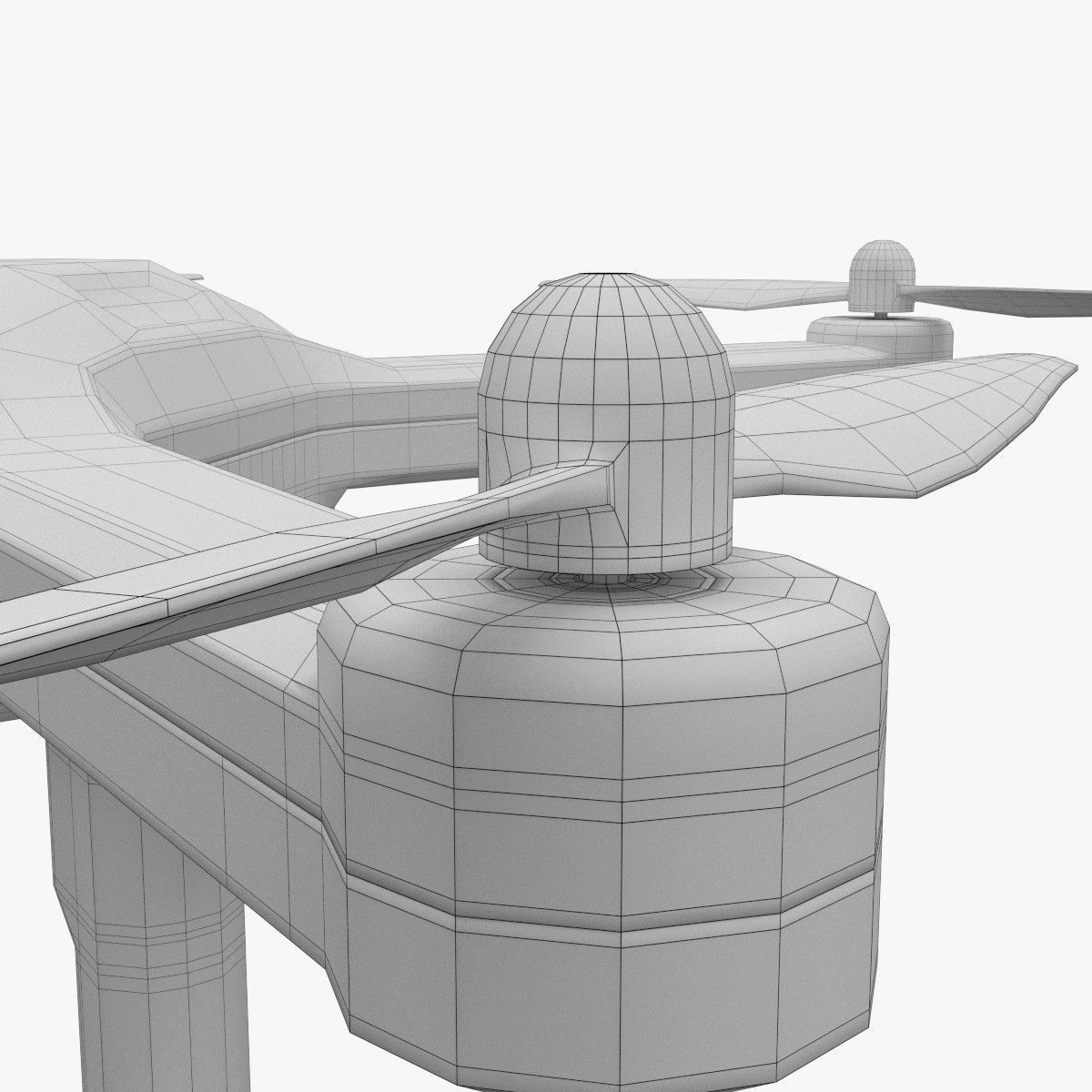 Drone 1 with propellers 3D model_14