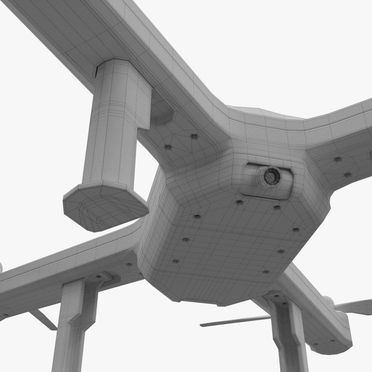 Drone 1 with propellers 3D model_17