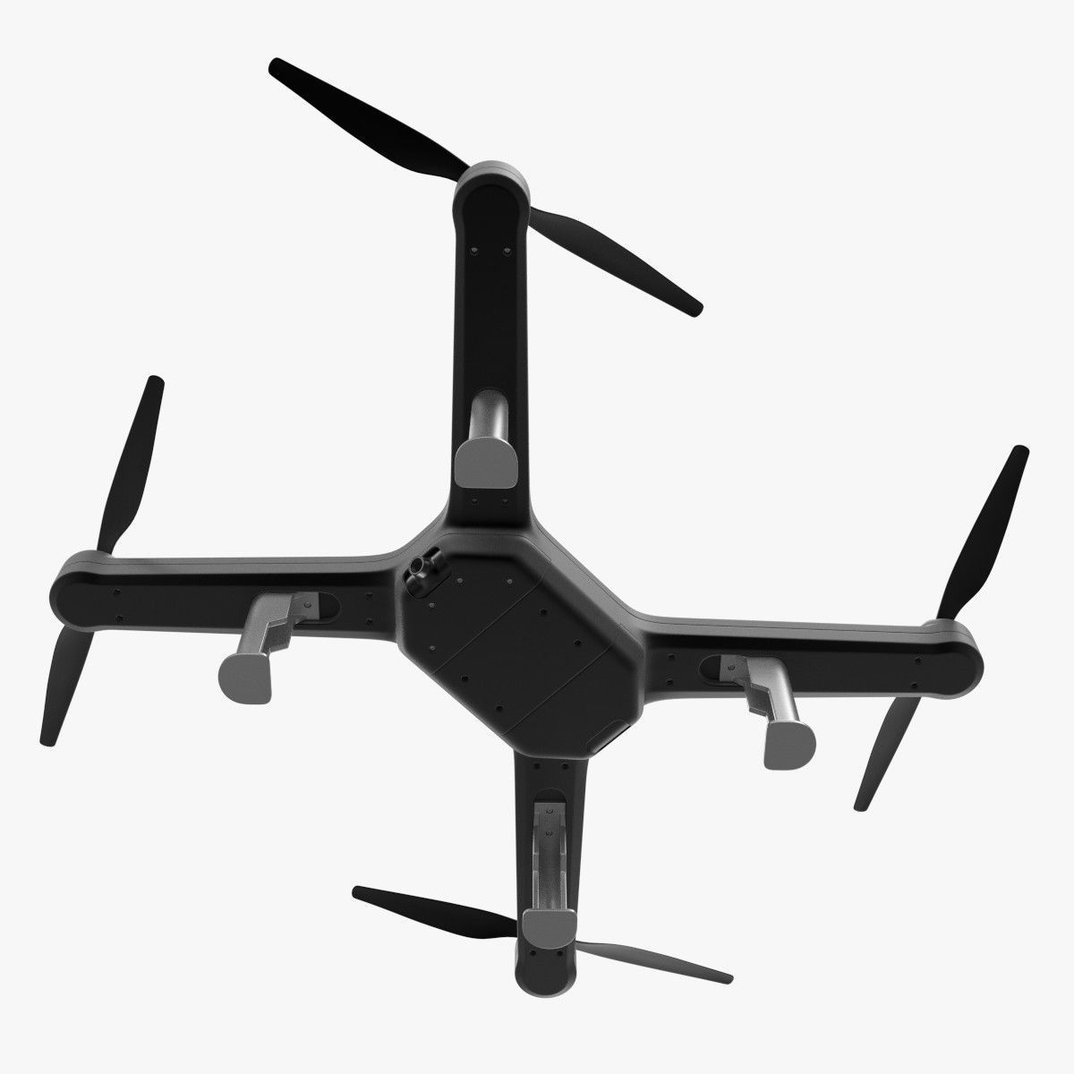 Drone 1 with propellers 3D model_4