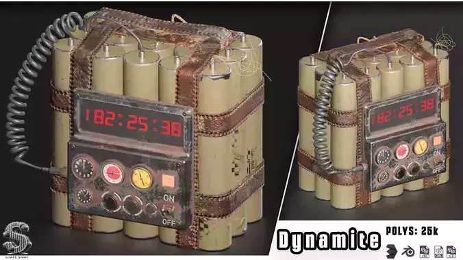 Dynamite 13 3D model