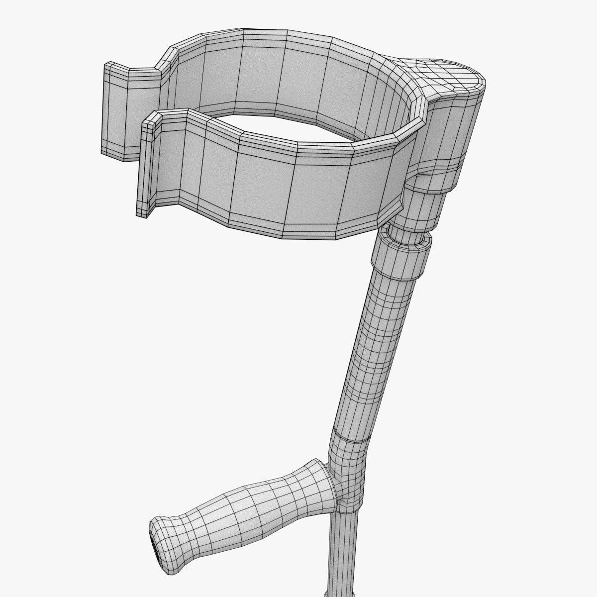 Crutch stand 3D model_10