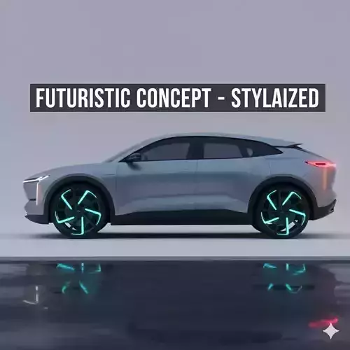 Ultimate SUV Car Model Low-poly 3D model