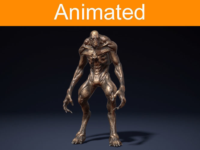 3D model Creature Alien VR / AR / low-poly rigged animated | CGTrader