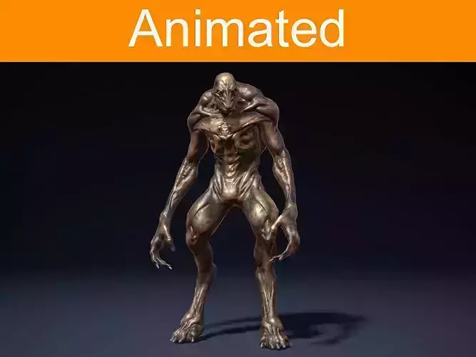 Creature Alien Low-poly 3D model
