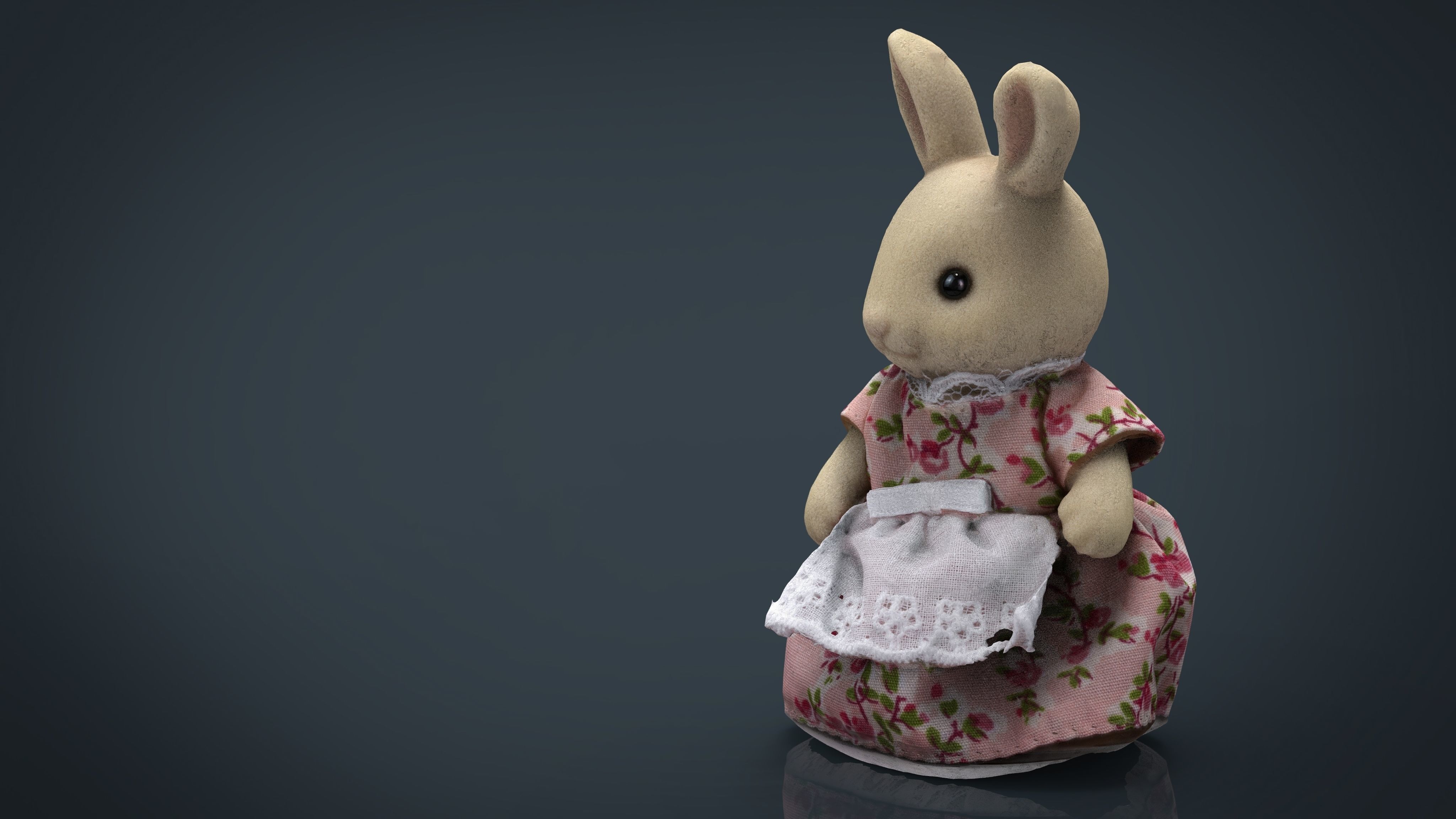 Rabbit Mother Low-poly 3D model_5