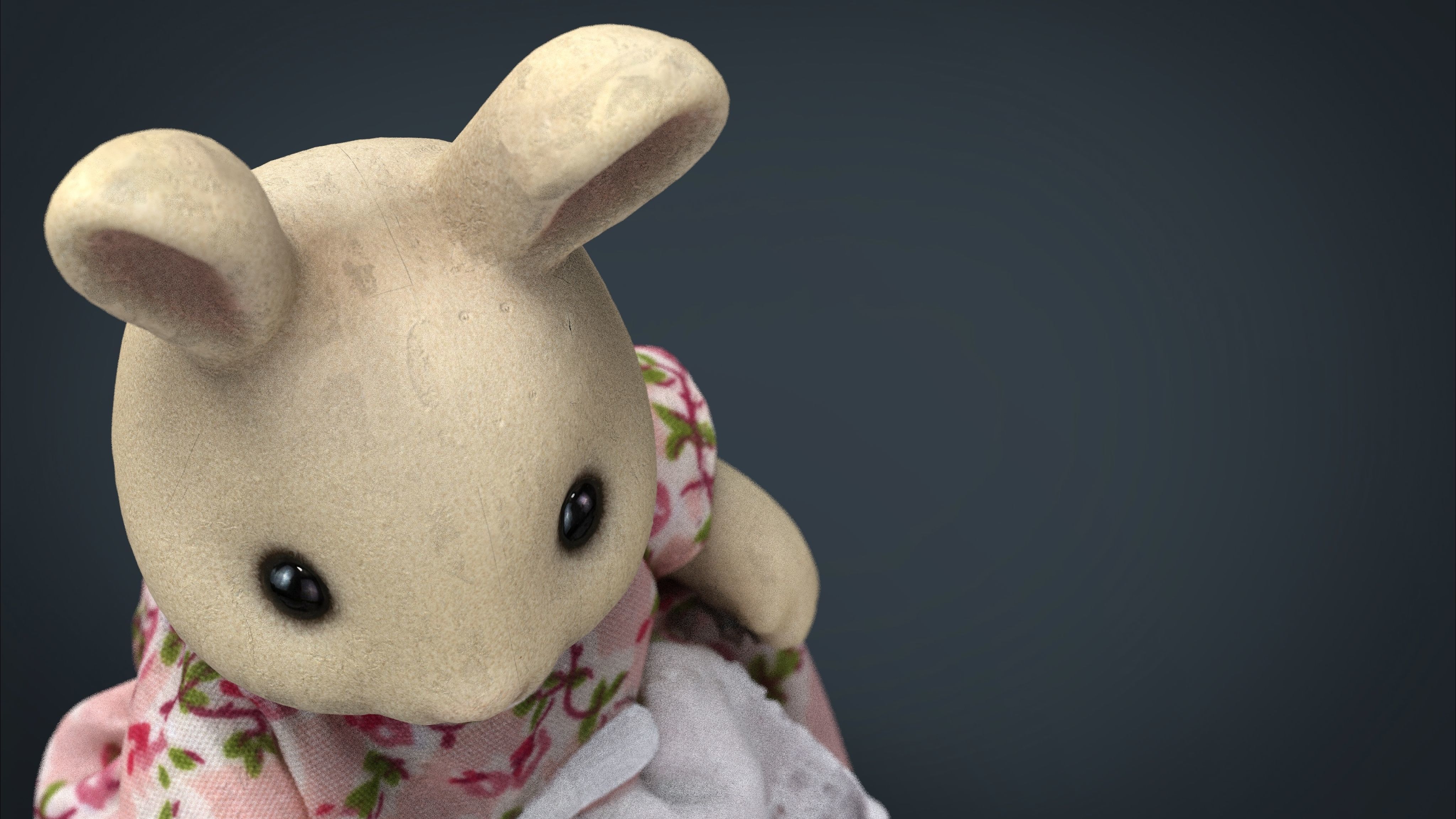 Rabbit Mother Low-poly 3D model_8