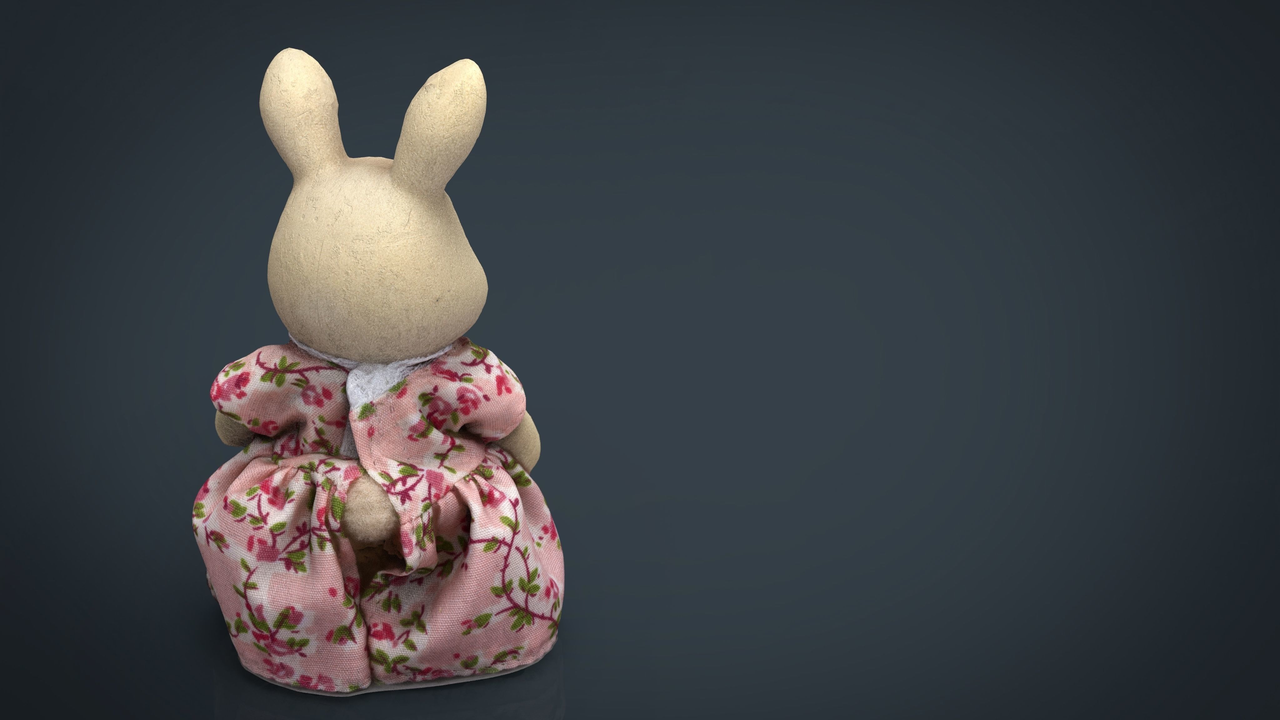 Rabbit Mother Low-poly 3D model_6