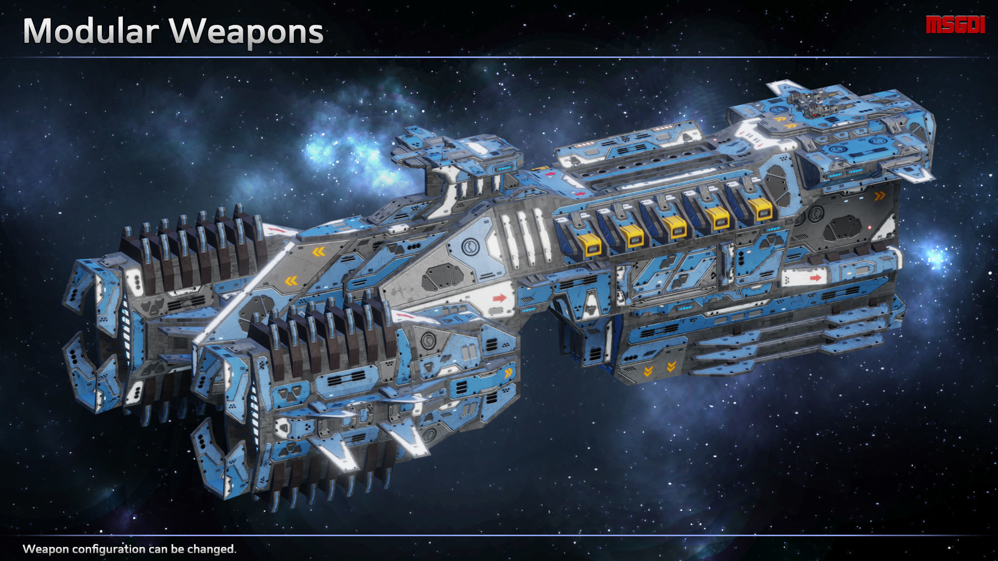 Spaceship Destroyer Titan Low-poly 3D model_4