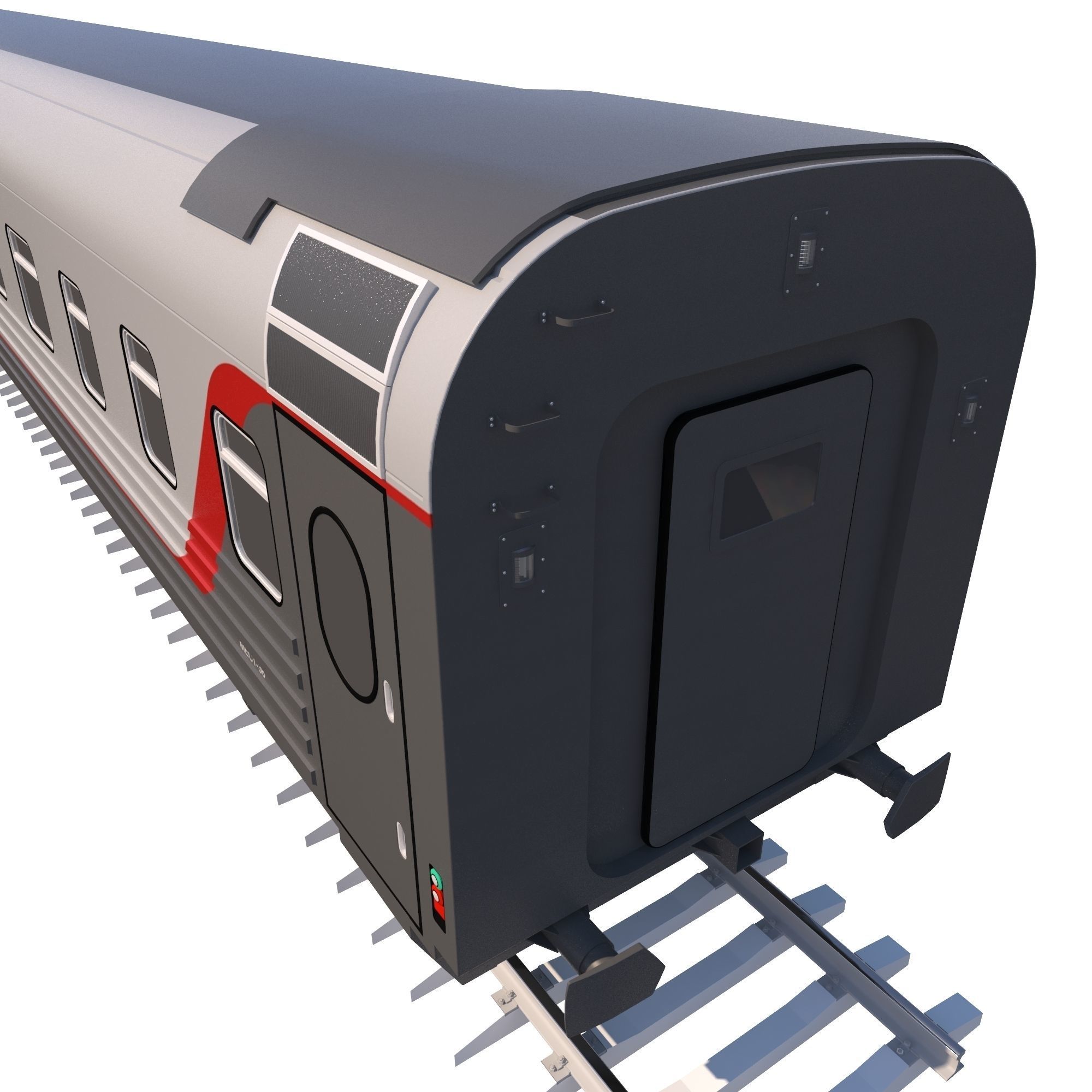 Coach Passenger Wagon Standart 3D model_6