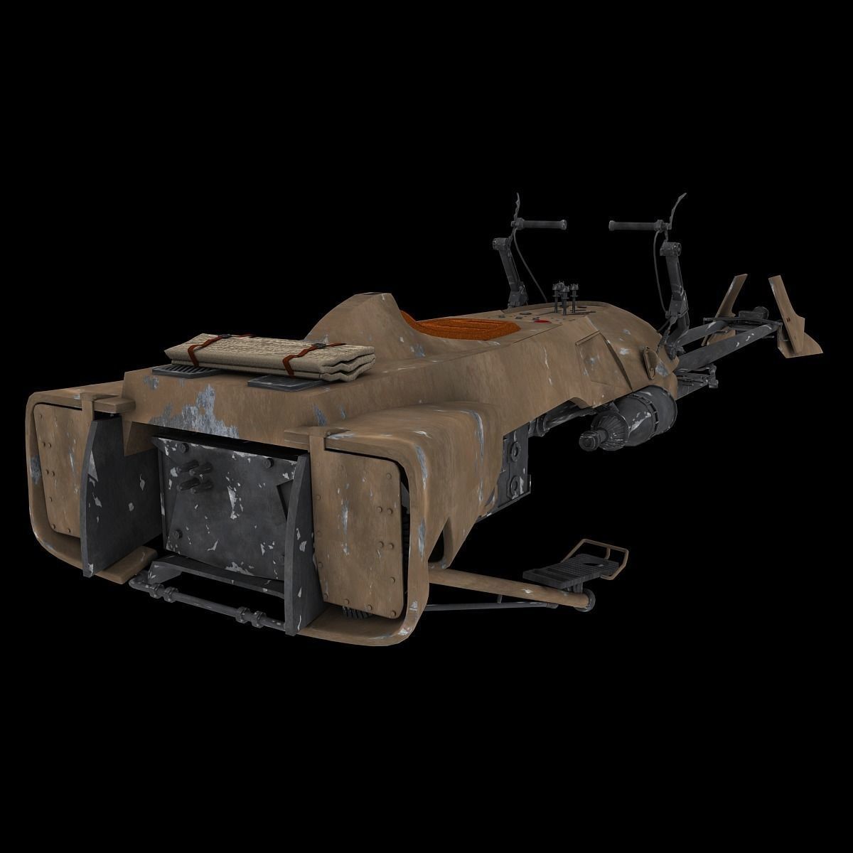 74-Z Speeder Bike 3D model_1