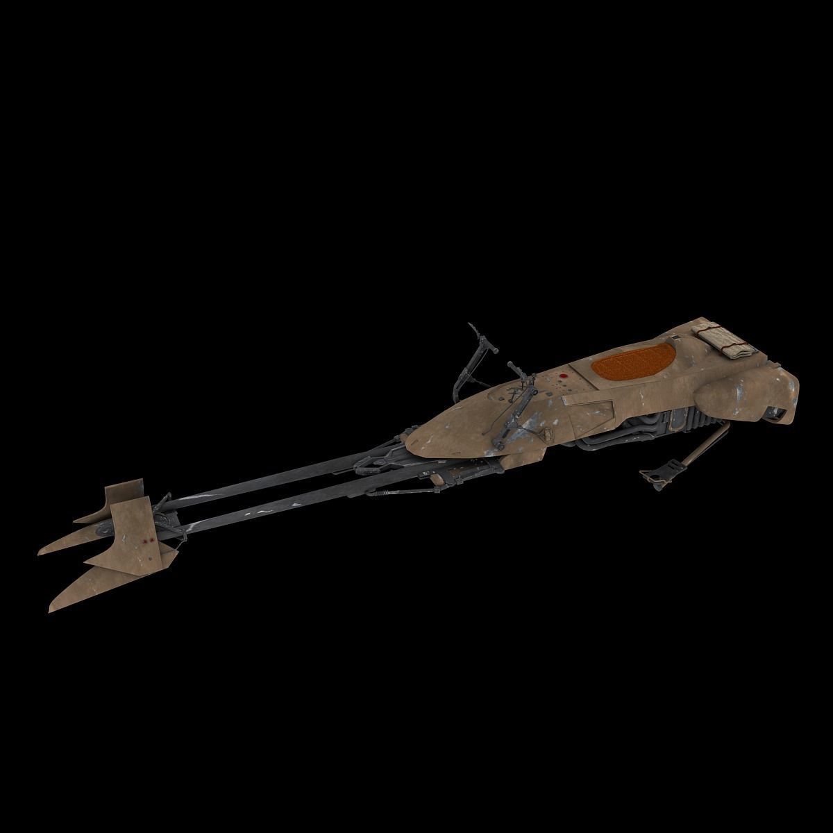 74-Z Speeder Bike 3D model_3