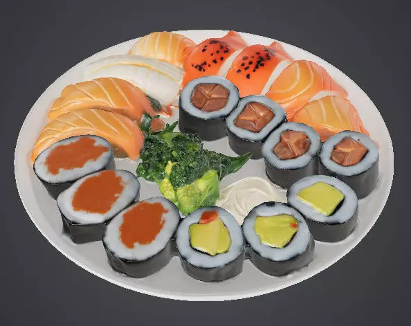 Sushi Platter 3D model
