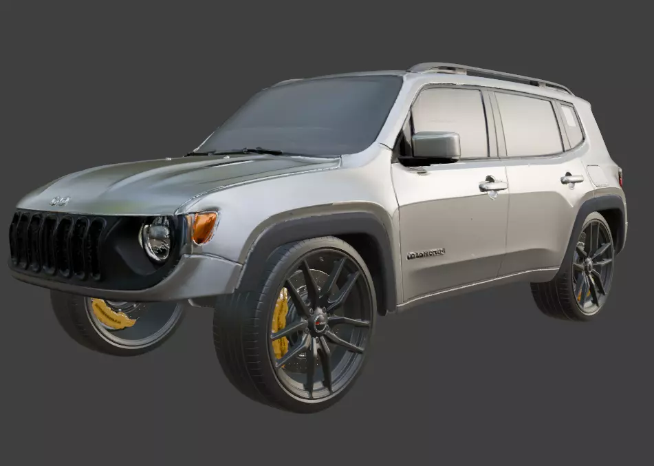 Jeep animation 3D model