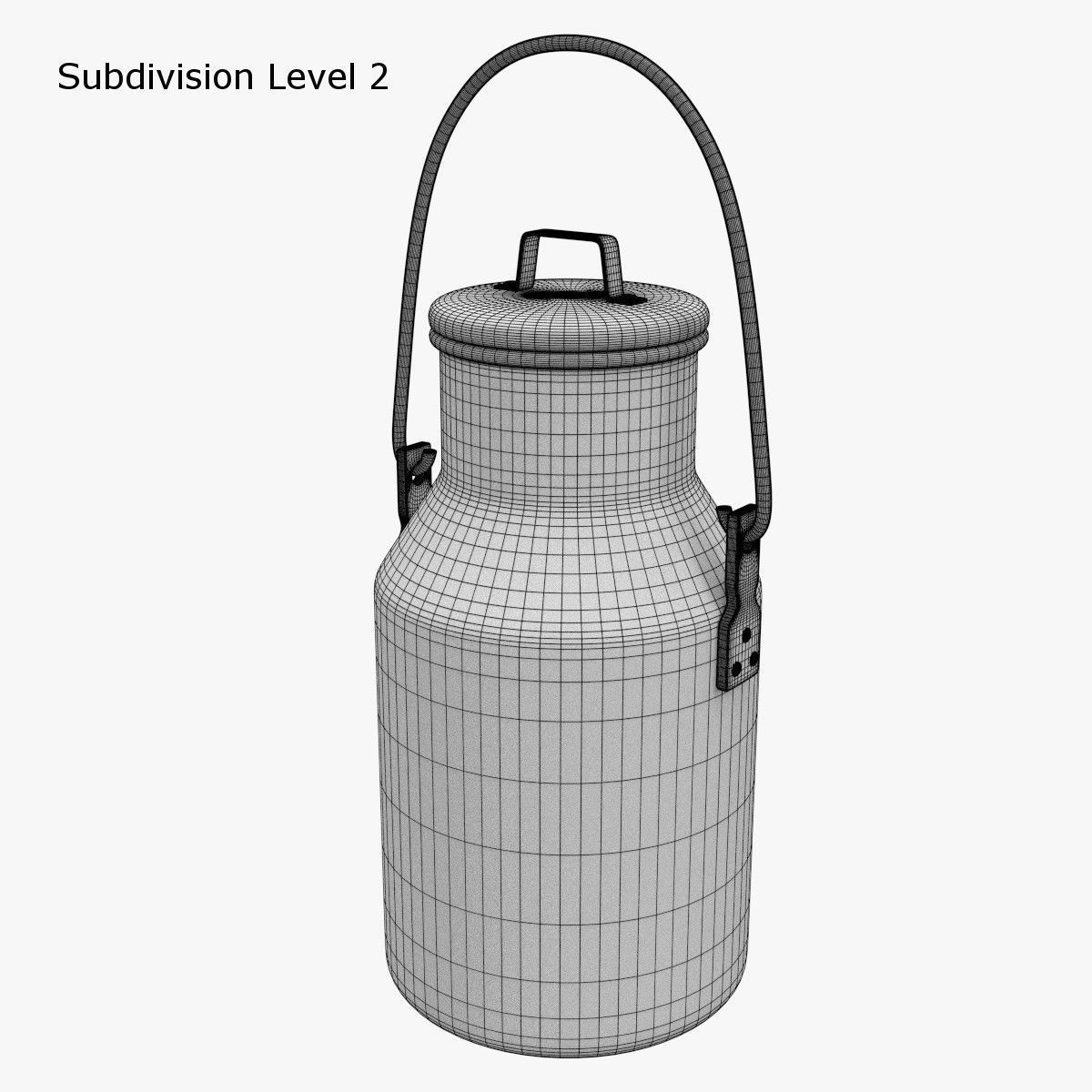 Milk Can 3D model_8